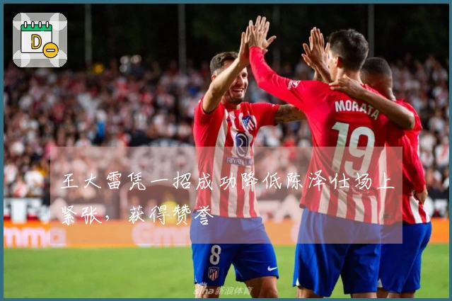 王大雷凭一招成功降低陈泽仕场上紧张，获得赞誉
